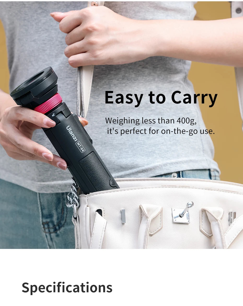 Ulanzi MT-84 Magnetic Tripod Portable Selfie for iPhone 15 14 13 Pro Pro Max for Live Streaming Vlogging