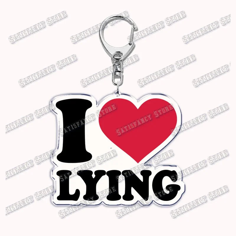 Custom I Love You My Fictional Boyfriend Awesome Girlfriend Keychain Emo Boys Hot Wife Mom Dad Key Ring Keychains Bf Gf Gifts