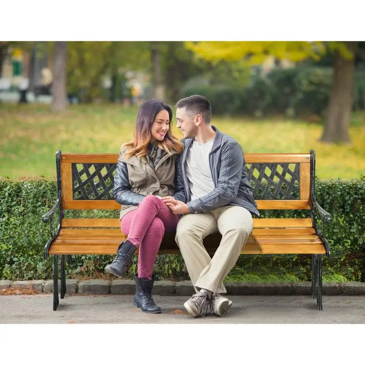 Cast Iron Outdoor Patio Bench