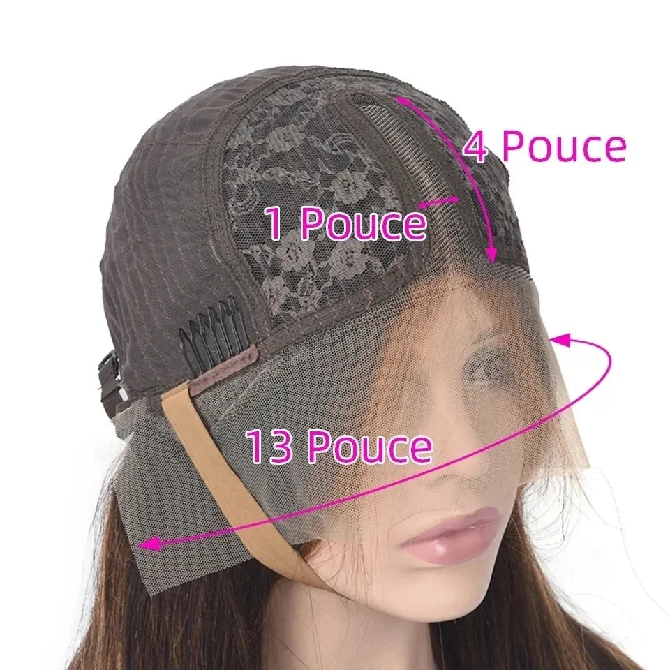 Clearance Sale Cheap Wig Ombre 30 Brown Colored Body Wave Lace Wig Human Hair T Part Lace Wig Human Hair for Women Big Discount