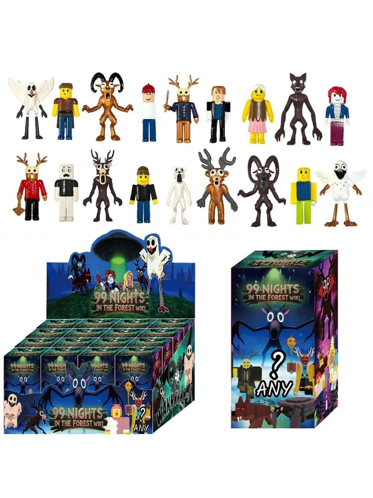 2025 New Hot 99 Nights In The Forest Monster Blind Box DEER  Cartoon Milu Deer Stuffed Game Peripherals Halloween Toy Gifts
