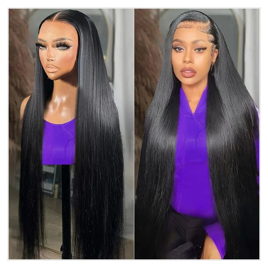 300 400 High Density Lace Wig 13x4 13x6 HD Straight Lace Front Wig PrePlucked 360 Lace Frontal Wig Vietnamese Raw Human Hair Wig