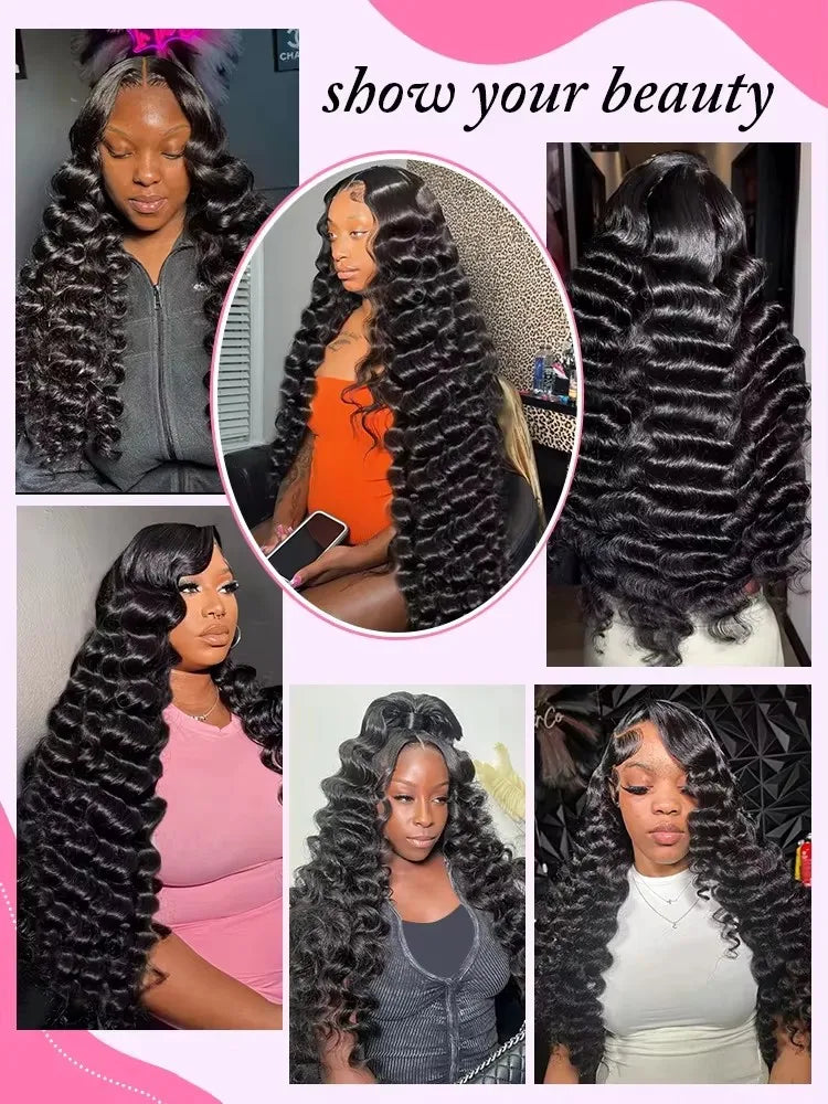 Premium 13x6 HD Lace Frontal Wig - 200 Density Brazilian Remy Human Hair Loose Wave Wig for Women