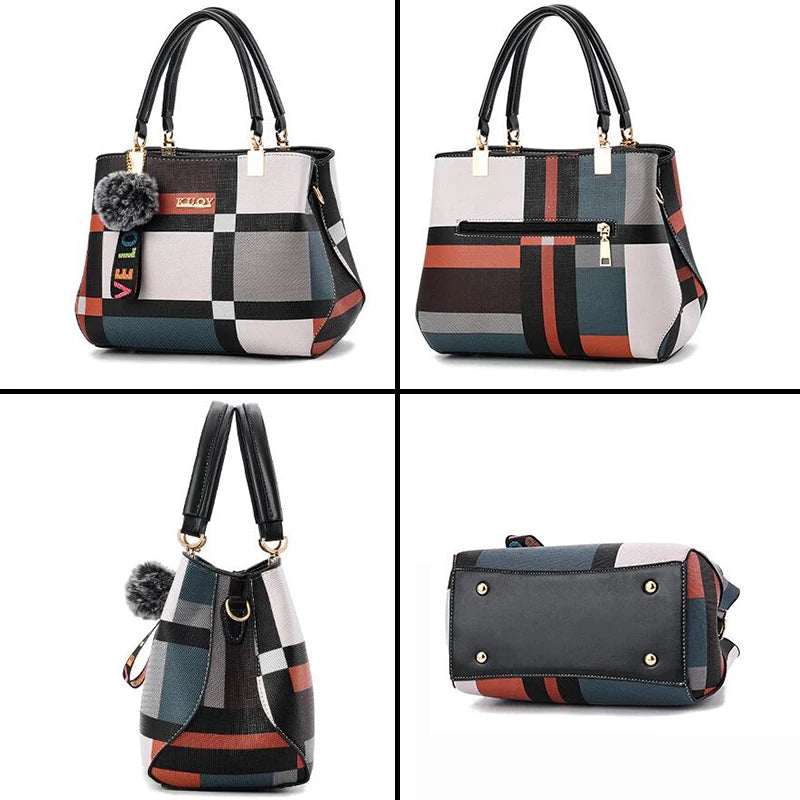 PU Leather Casual Crossbody Bags for Women Ladies Luxury Designer Tote Handbag Female Large Capacity Travel Shoulder Bag Sac
