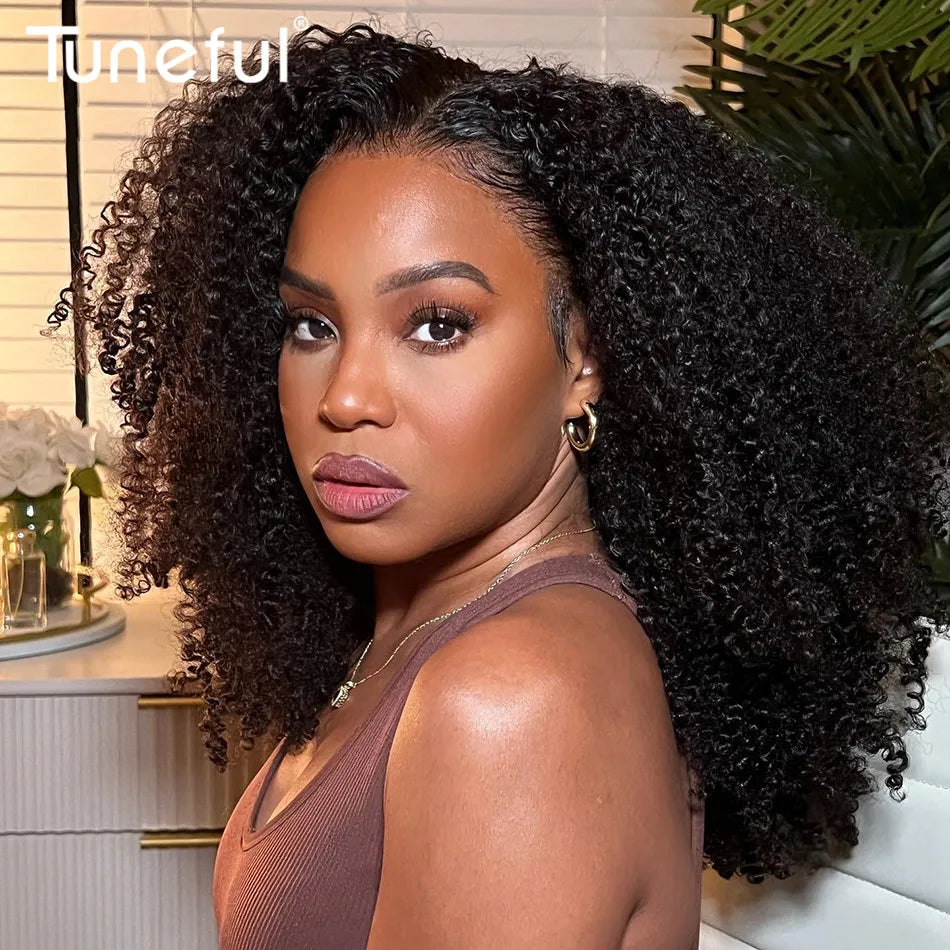 NEW 10A 9x6 Part Max M-Cap Glueless Wigs Human Hair Wigs Ready To Wear Bleached Knots Pre Cut Lace Kinky Curly Glueless Wigs