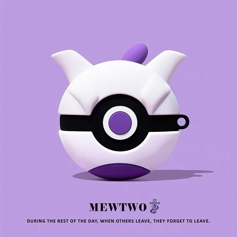For Airpods Pro 3 Case 2025,Pokemon Ball 3D Anime Shockproof Earphone Cover For Kids Funda Boys Girls