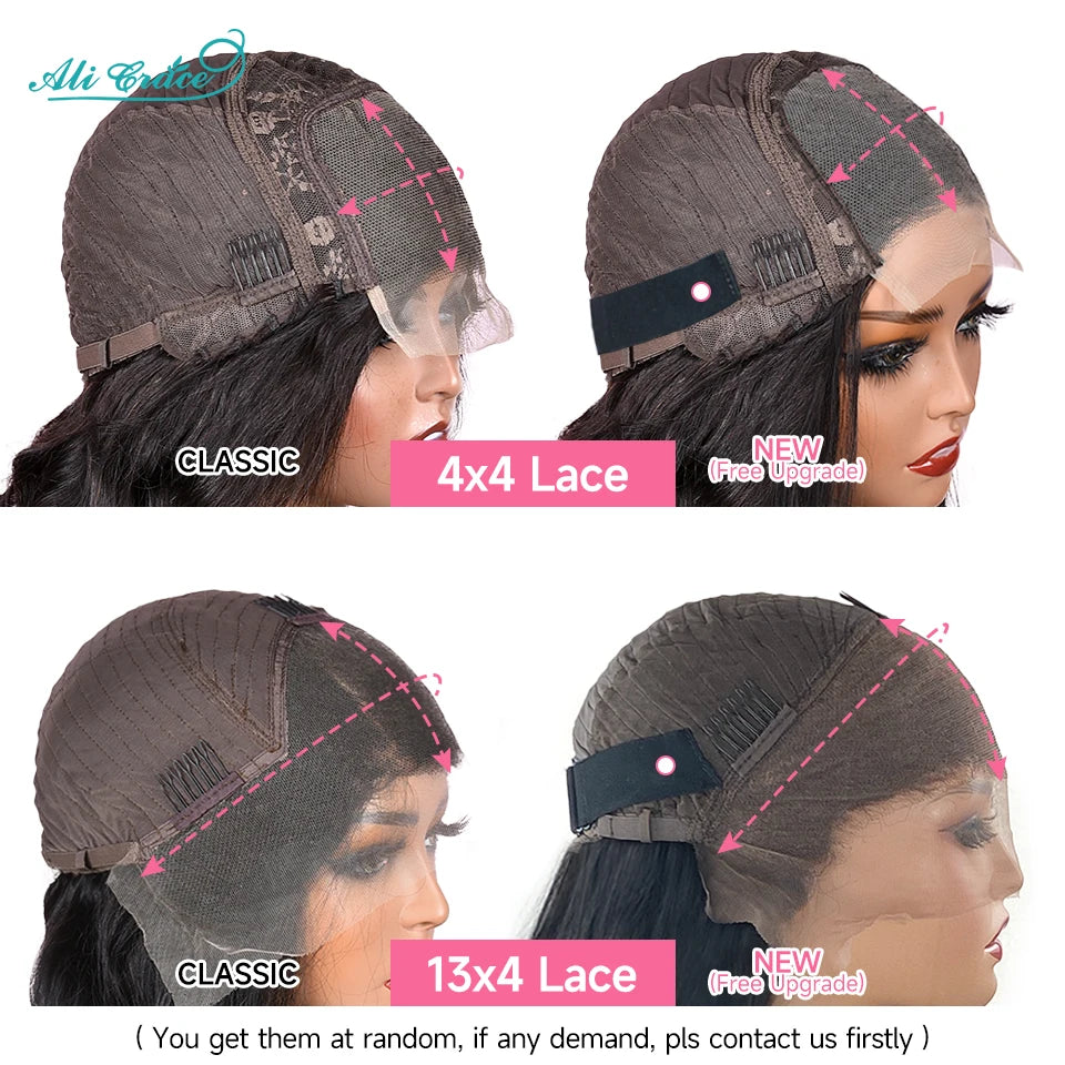 Ali Grace Body Wave Lace Front Wig Body Wave Human Hair Wigs for Women Brazilian Hair Pre-Plucked 13x4 Lace Frontal Hair Wigs