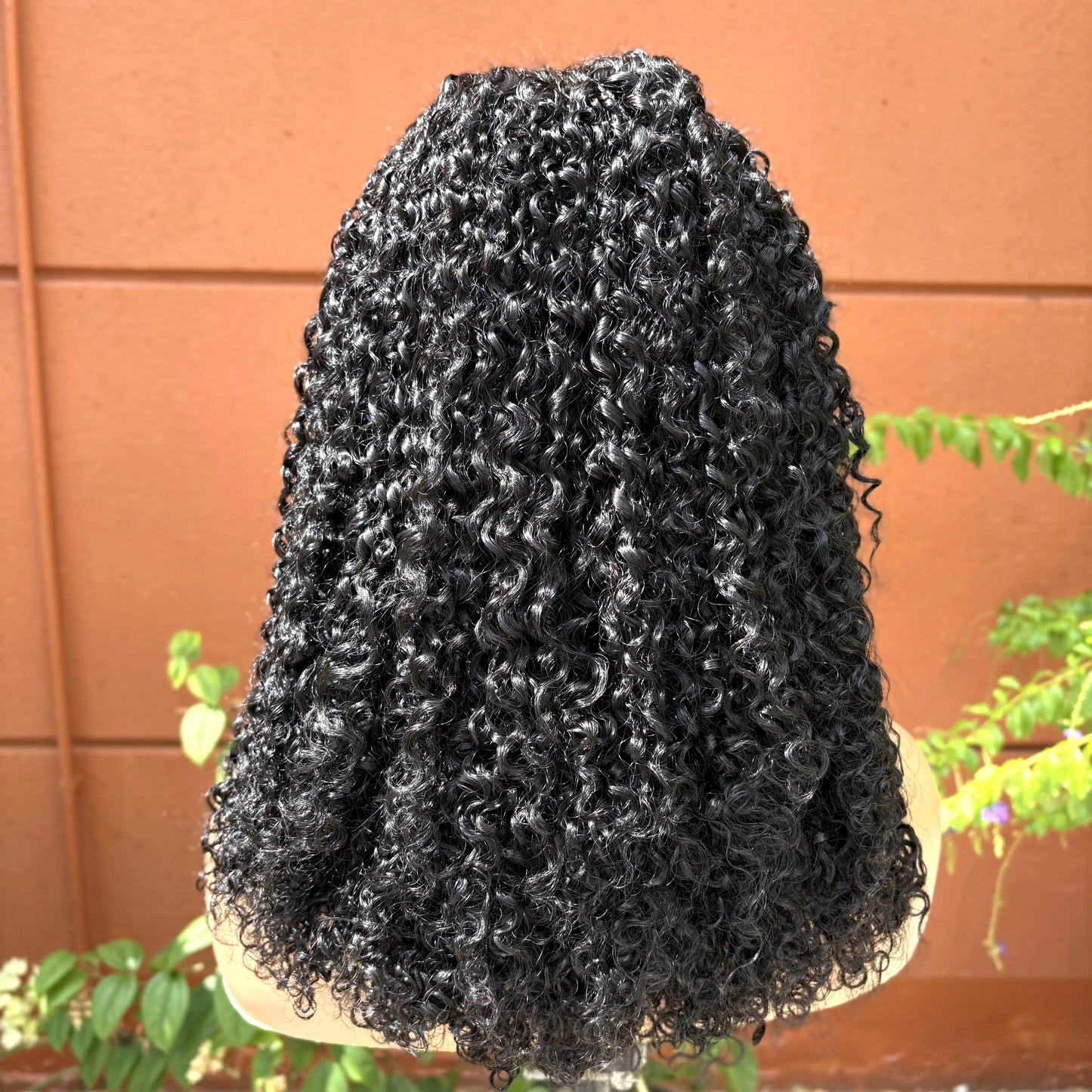 Premium 350% Density Kinky Curly Human Hair Wig - 13x4 Lace Front Bob Wig for Women