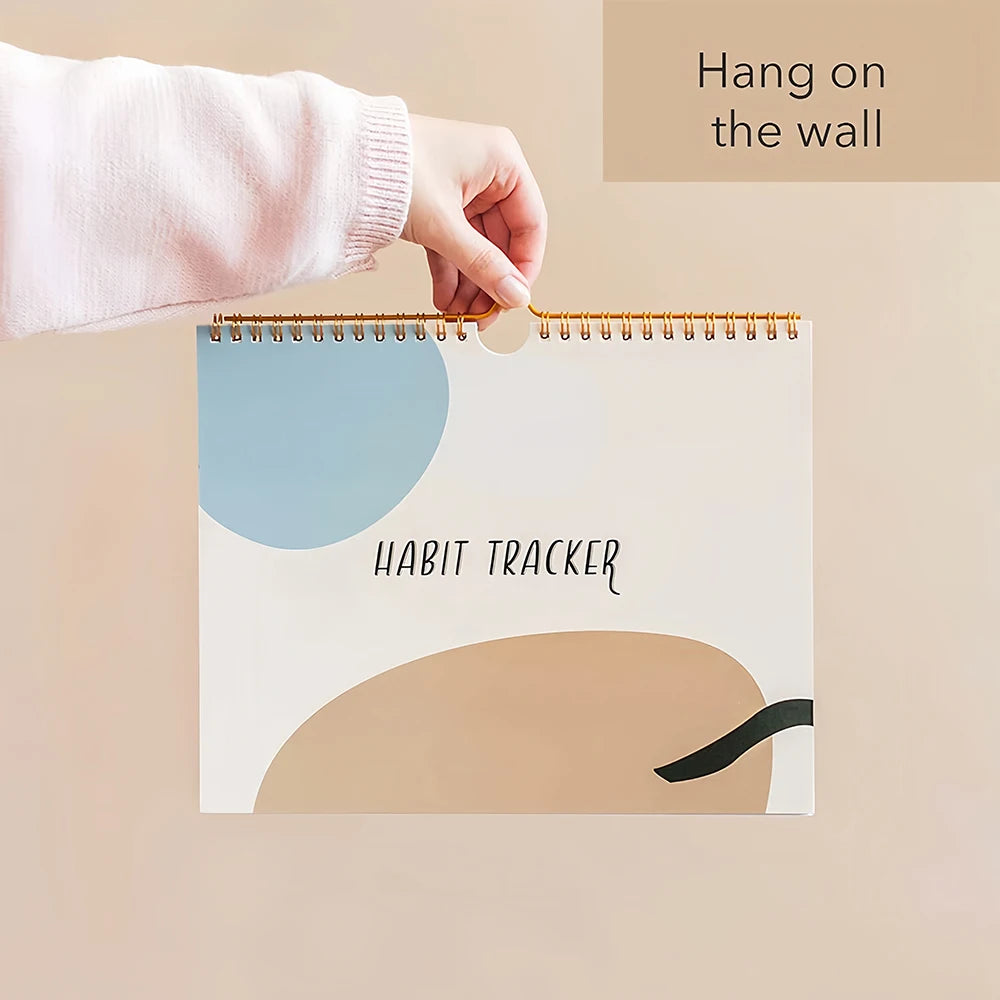 Habit Tracker Calendar Motivational Habit Tracking Journal Inspirational Goal Planner with Weekly Undated 12 Month Journal