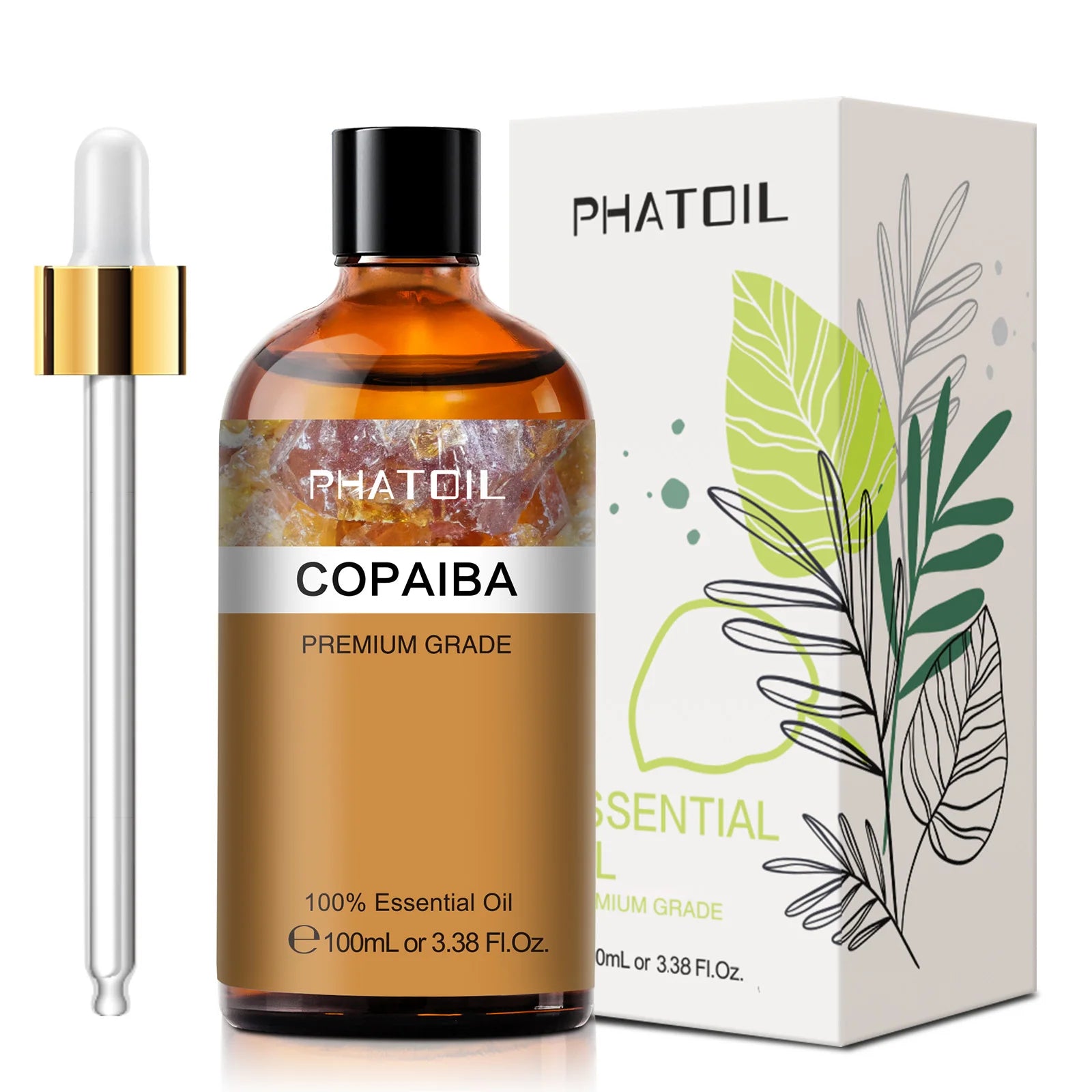 PHATOIL 100ML Spearmint Pure Natural Rose Essential Oils for Humidifier Diffuser Spa Massage Clove Bud Oregano Helichrysum