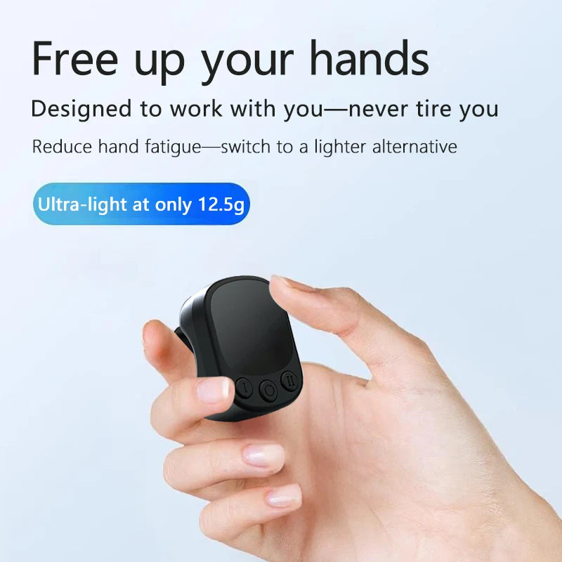 Tiktok Scrolling Ring Remote Control Touchpad Camera Shutter Mouse Ring for Short Video Control Compatible with iPhone iPad