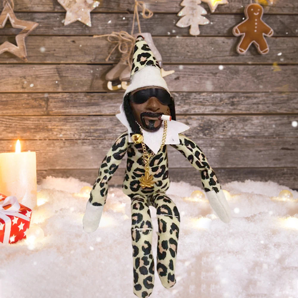 11.81 in Christmas Elf Doll Cute Elves Plush Toy Xmas Gift Holiday Cute Plush Shelf Toy Snoop on A Stoop 2023 Christmas Elf Doll