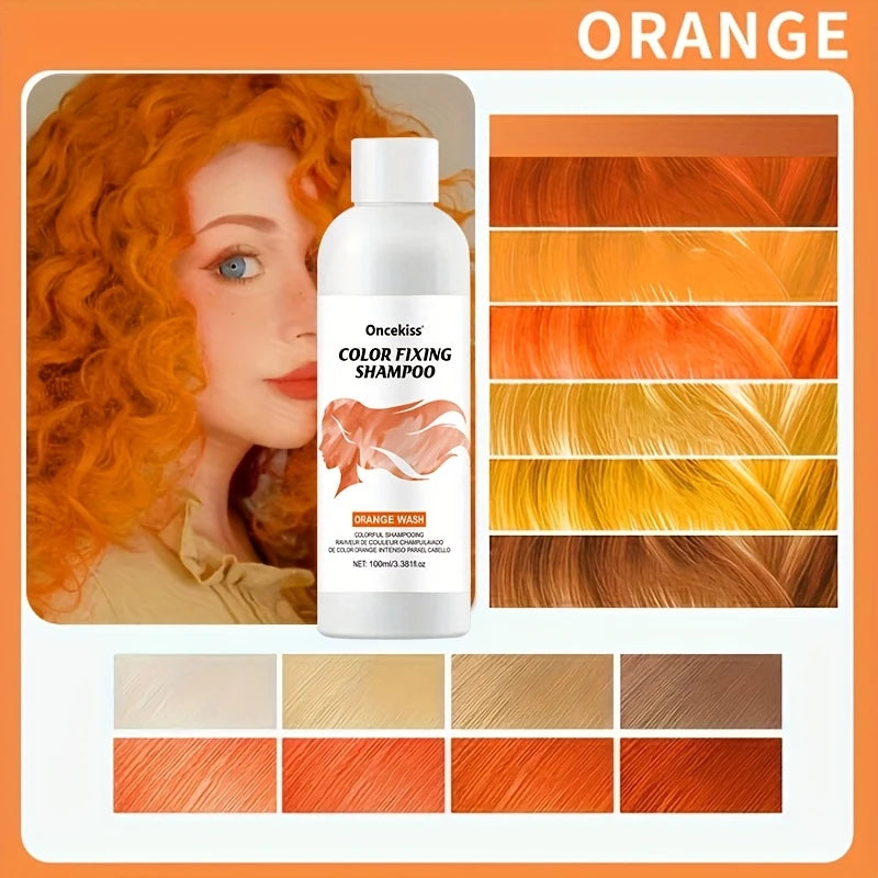 100ml Hair Color Shampoo,Fixed Color,Long-Lasting Semi-Permanent Dye,Unisex-adult Tinted Shampoo Hair Dye for Normal Hair Type