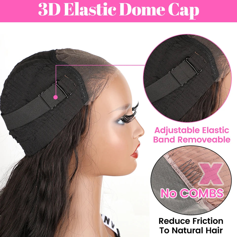 ISEE HAIR Pre-Bleached Knots Wear Go Glueless Wigs Human Hair Body Wave Ready To Wear Glueless Wigs For Women 6*4 HD Lace Wigs