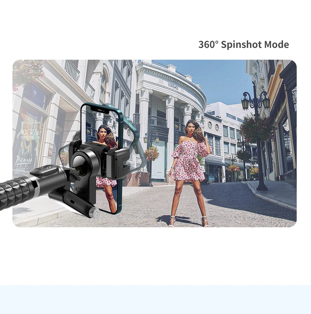 Handheld Gimbal Stabilizer Selfie Stick Tripod For iPhone Android Cell Phone Mobile Smartphone Camera Hand Portable Cellphone