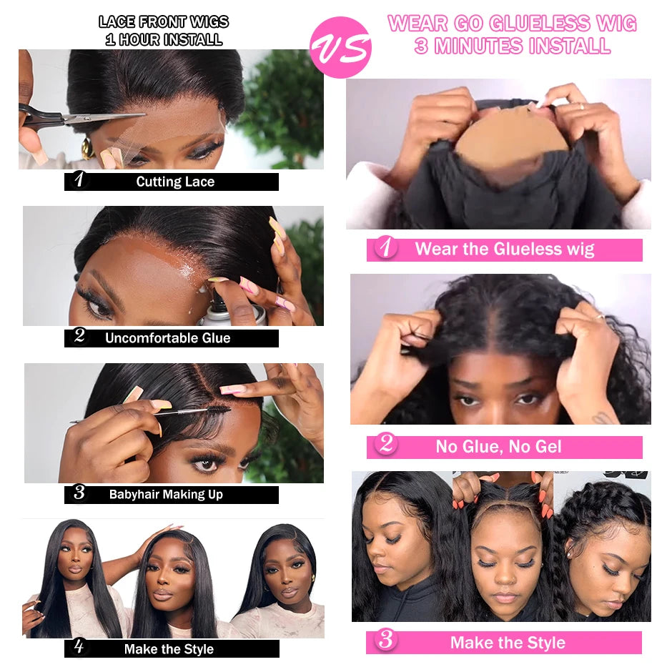 ISEE HAIR Wig Reddish Brown Wear Go Glueless Human Hair Wigs Mongolian Kinky Curly 6x4 Lace Glueless Human Hair Wigs Ready To Go