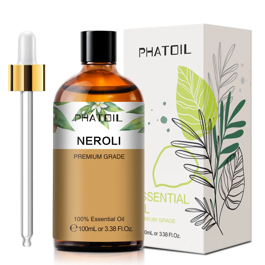 PHATOIL 100ML Spearmint Pure Natural Rose Essential Oils for Humidifier Diffuser Spa Massage Clove Bud Oregano Helichrysum