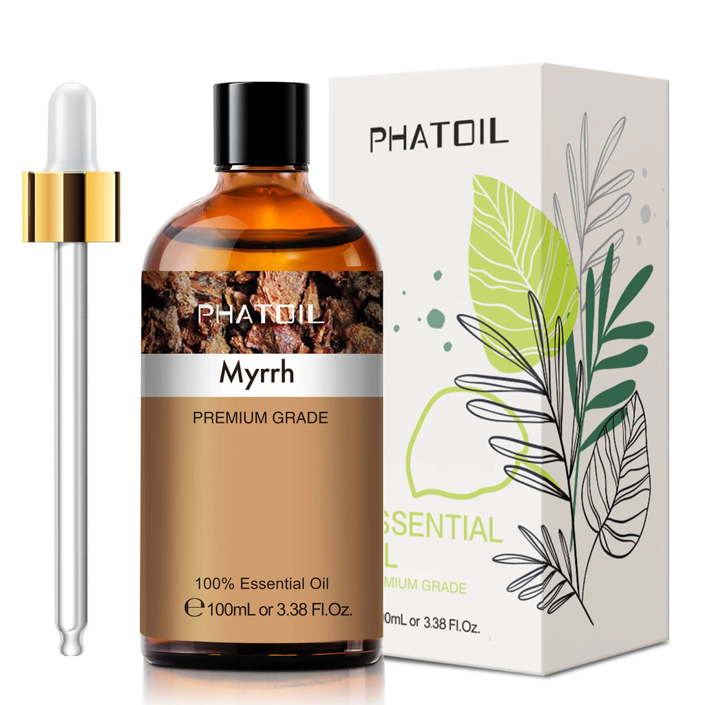 PHATOIL 100ML Spearmint Pure Natural Rose Essential Oils for Humidifier Diffuser Spa Massage Clove Bud Oregano Helichrysum