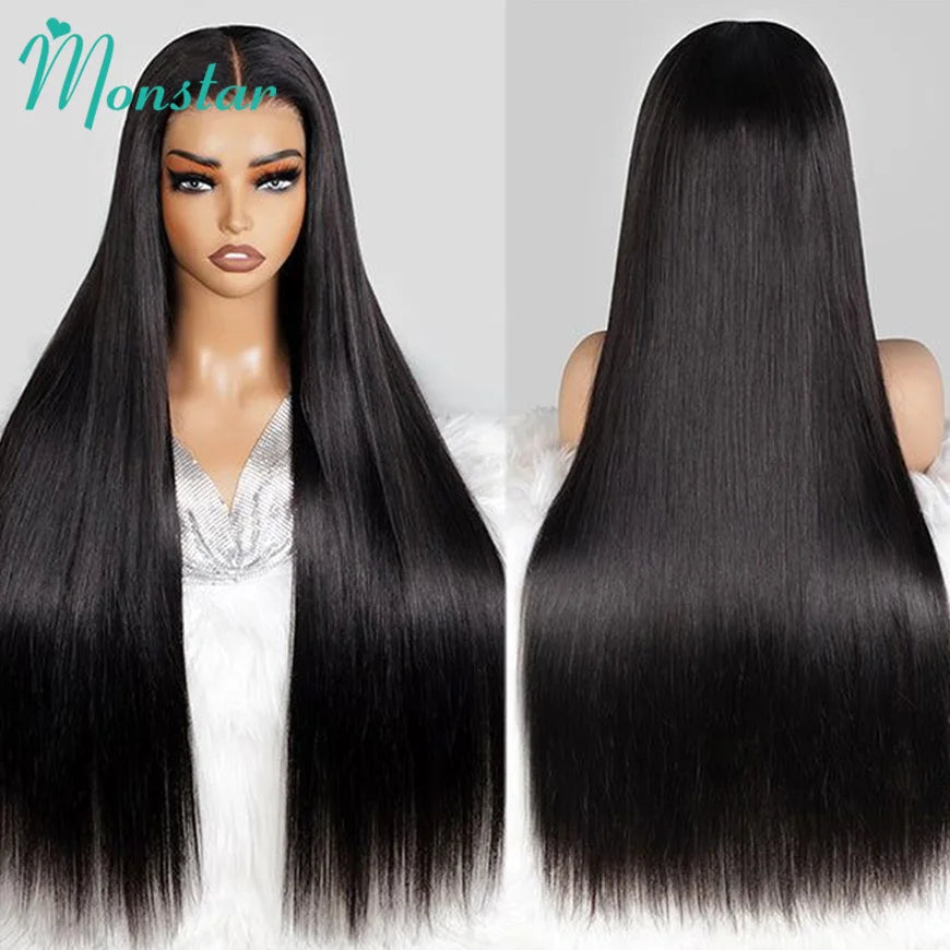 300 400 High Density Lace Wig 13x4 13x6 HD Straight Lace Front Wig PrePlucked 360 Lace Frontal Wig Vietnamese Raw Human Hair Wig