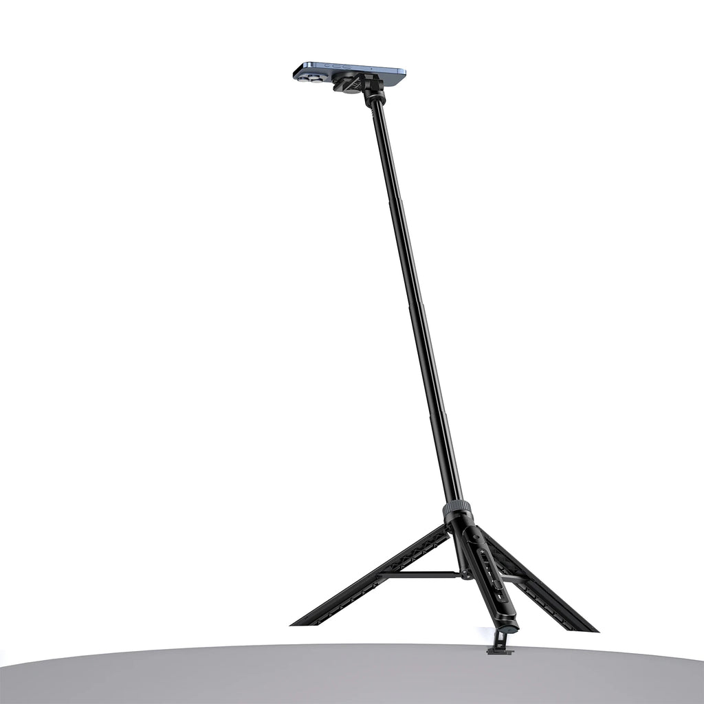 Ulanzi TT88 Overhead Selfie Stick 1.44M with MagSafe Clamp Photograph Tripod for Phone Livestreaming Vlog with Remote Control