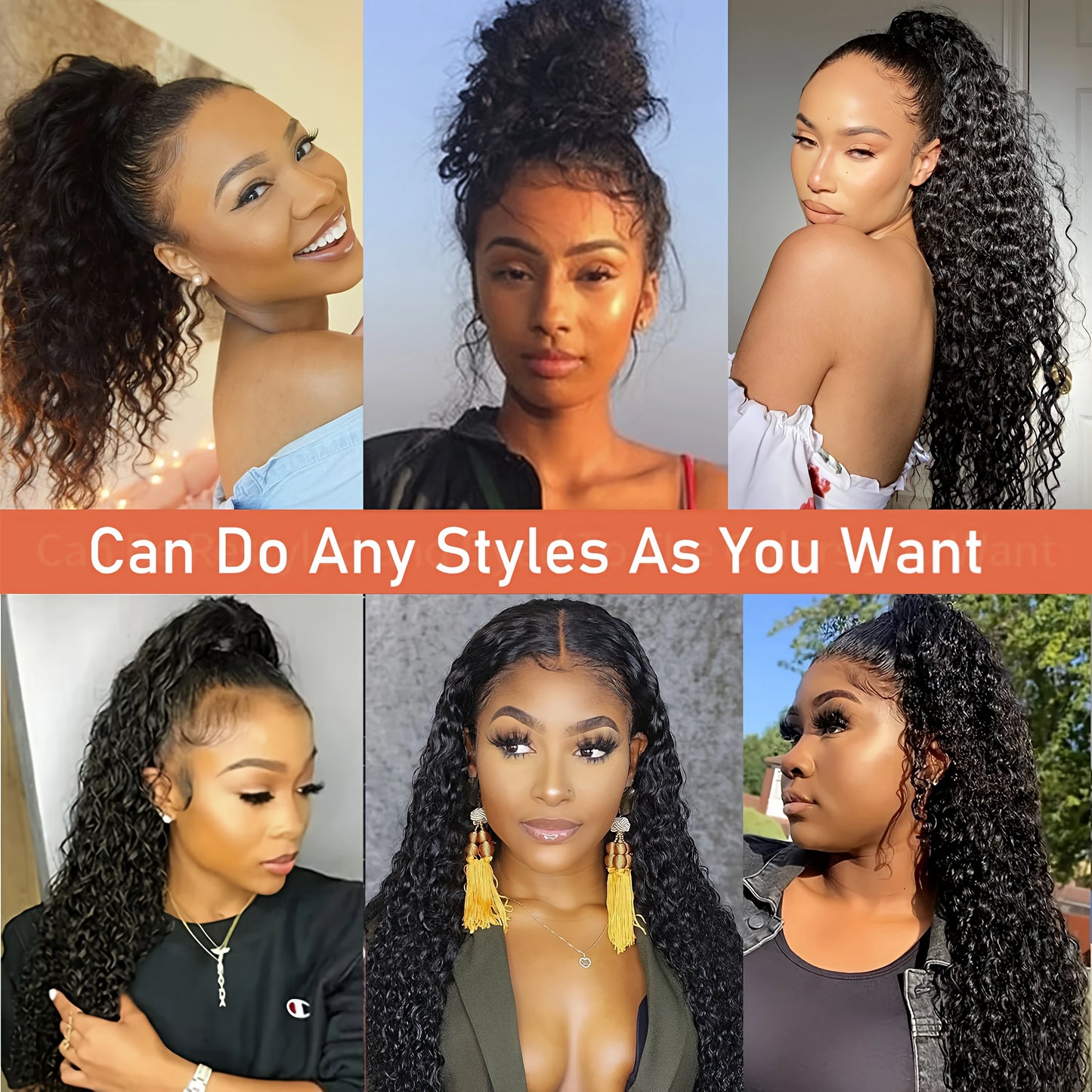 250 Density HD Invisi Strap 360 Full Lace Frontal Kinky Curly Wig 30 inch Black Human Hair Drawstring Snug Water Wig Glueless