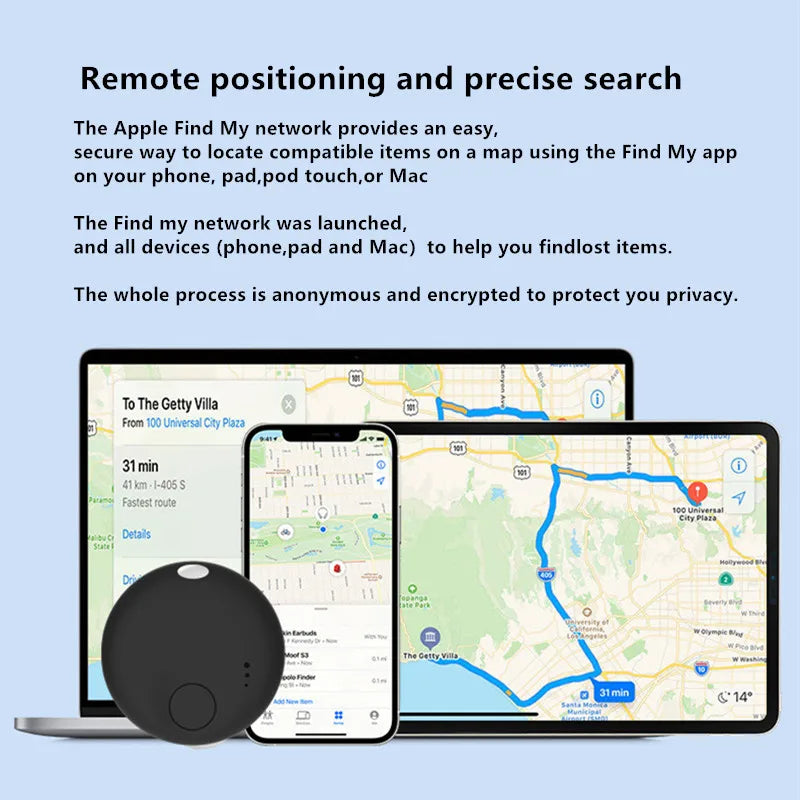 Air Tracker Smart Bluetooth Tracker Tag Works with IOS Find My APP Tracking Locator  Device Anti-lost Item Finder for keys bag