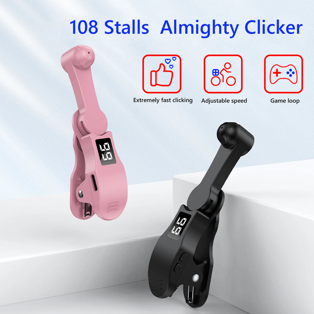 Digital Auto Screen Clicker for Smart Phone Apps Video Live Streaming Gadget Smartphone Game Screen Touch Tripods Tapper