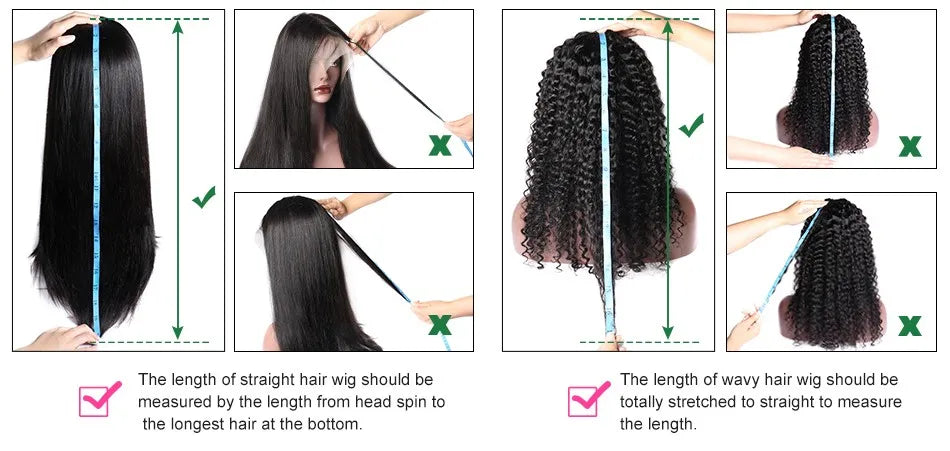 34-36 Inch Straight Honey Blonde Lace Front Wig - 200% Density Brazilian Remy Human Hair Wig