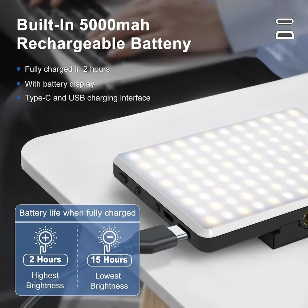 Fill Light Mobile Cell Phone LED Live Broadcast Selfie Video Conference Photography Lighting Kit Portable USB Charging Fill Lamp