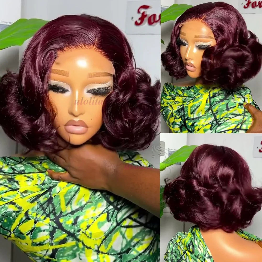 Chocolate Brown Ombre Loose Wave 4x4 HD Lace Closure Wig - 100% Vietnamese Human Hair