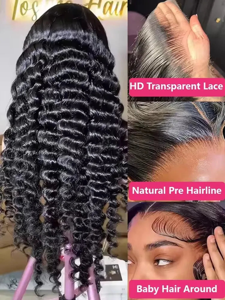 Premium 13x6 HD Lace Frontal Wig - 200 Density Brazilian Remy Human Hair Loose Wave Wig for Women