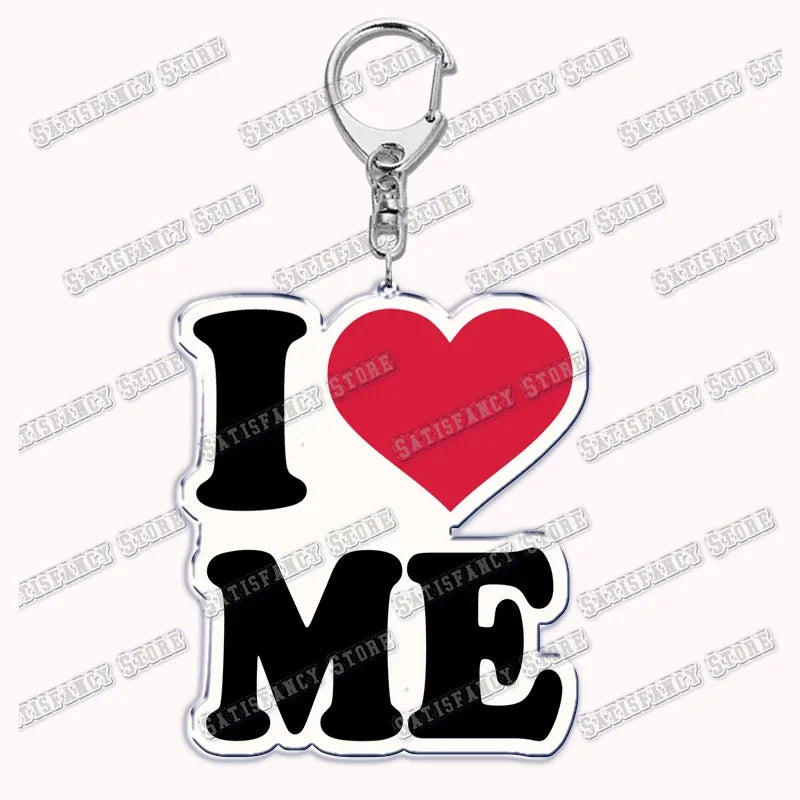 Custom I Love You My Fictional Boyfriend Awesome Girlfriend Keychain Emo Boys Hot Wife Mom Dad Key Ring Keychains Bf Gf Gifts