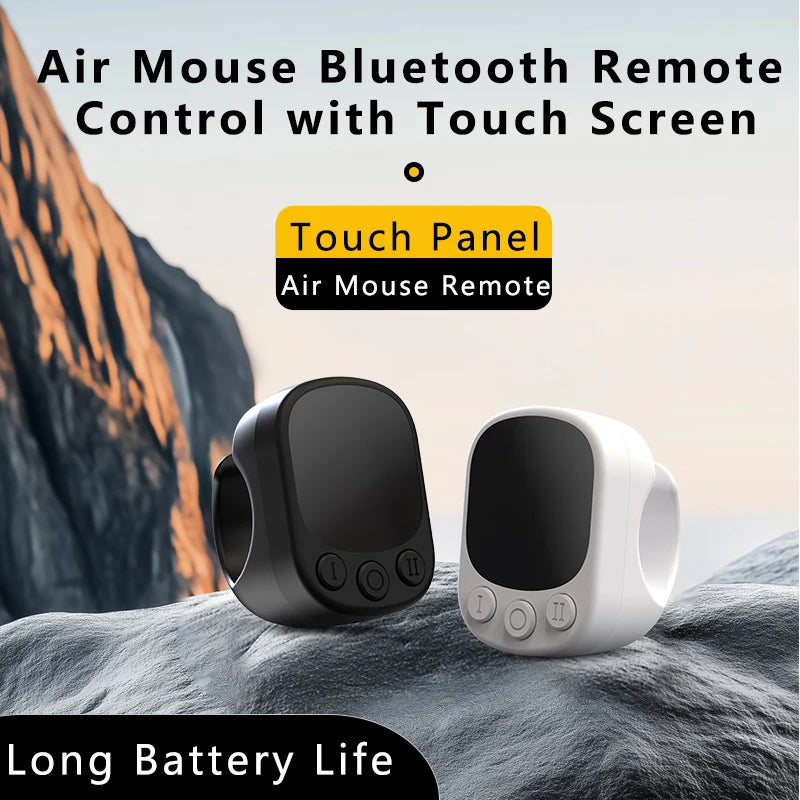 Tiktok Scrolling Ring Remote Control Touchpad Camera Shutter Mouse Ring for Short Video Control Compatible with iPhone iPad