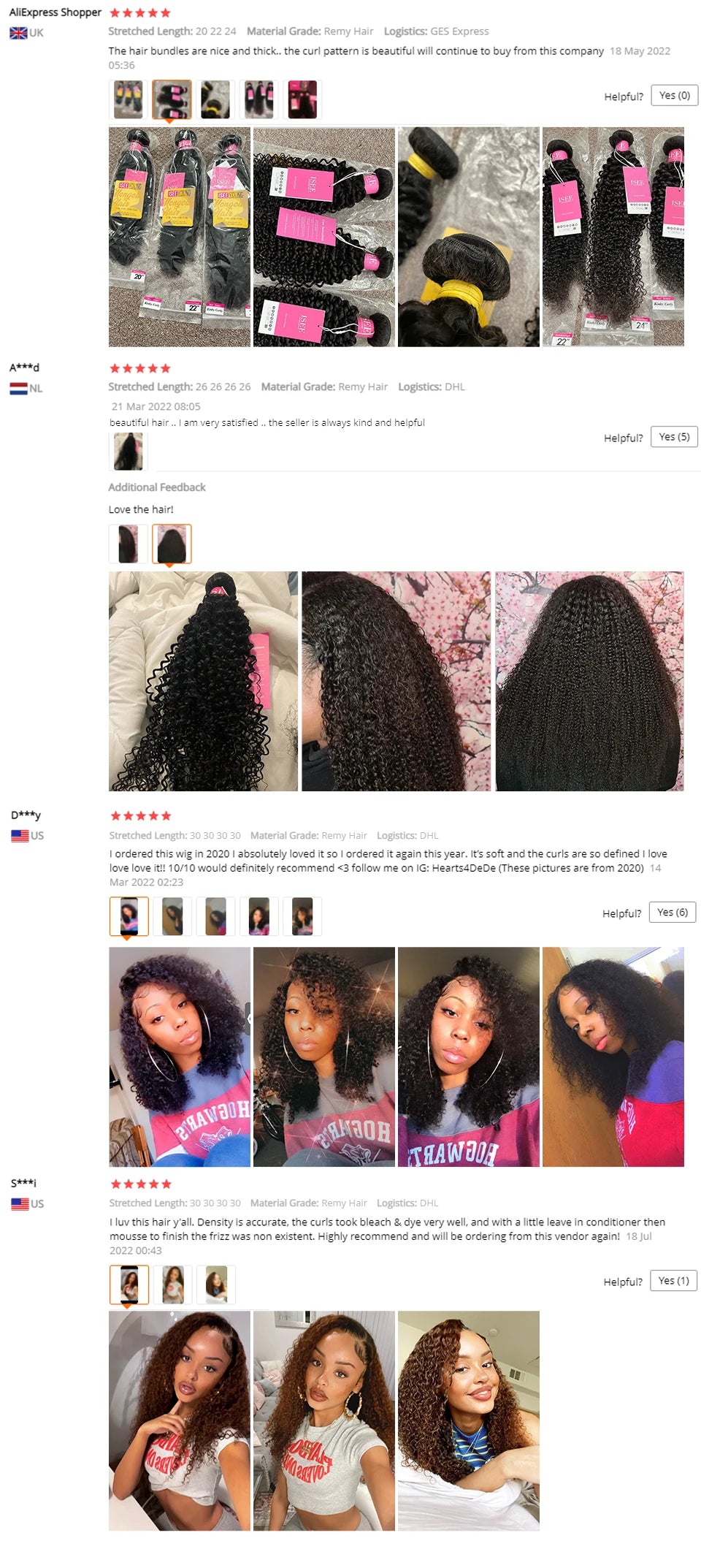 ISEE HAIR Mongolian Kinky Curly Hair Bundles 100% Human Hair Extensions Nature Color Buy 1/3/4 Bundles Thick Kinky Curly Bundles