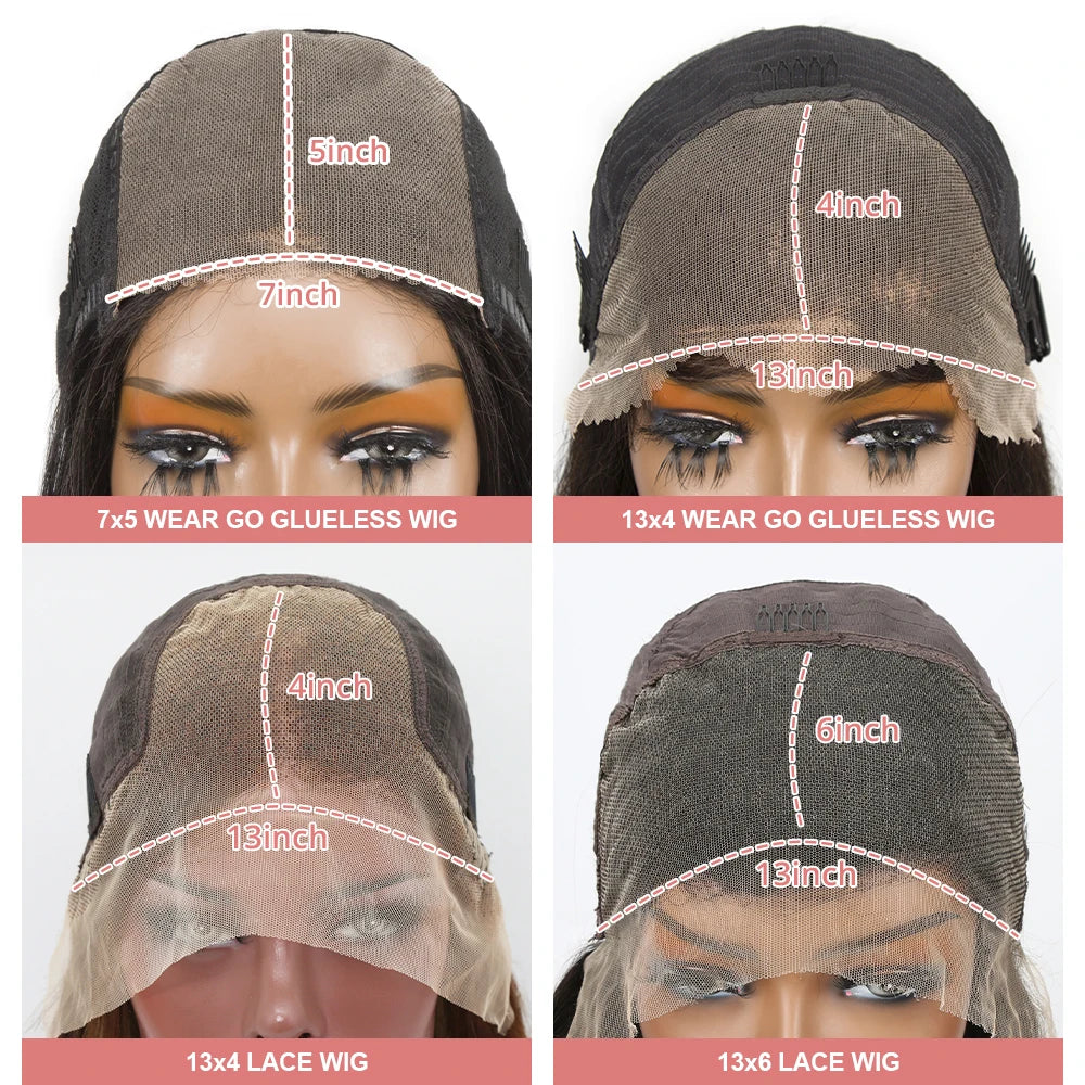 250 Density Water Curly Short Bob Wig Glueless Human Hair Brazilian Deep Wave 13x4 13x6 HD Lace Frontal Human Hair Wig For Women