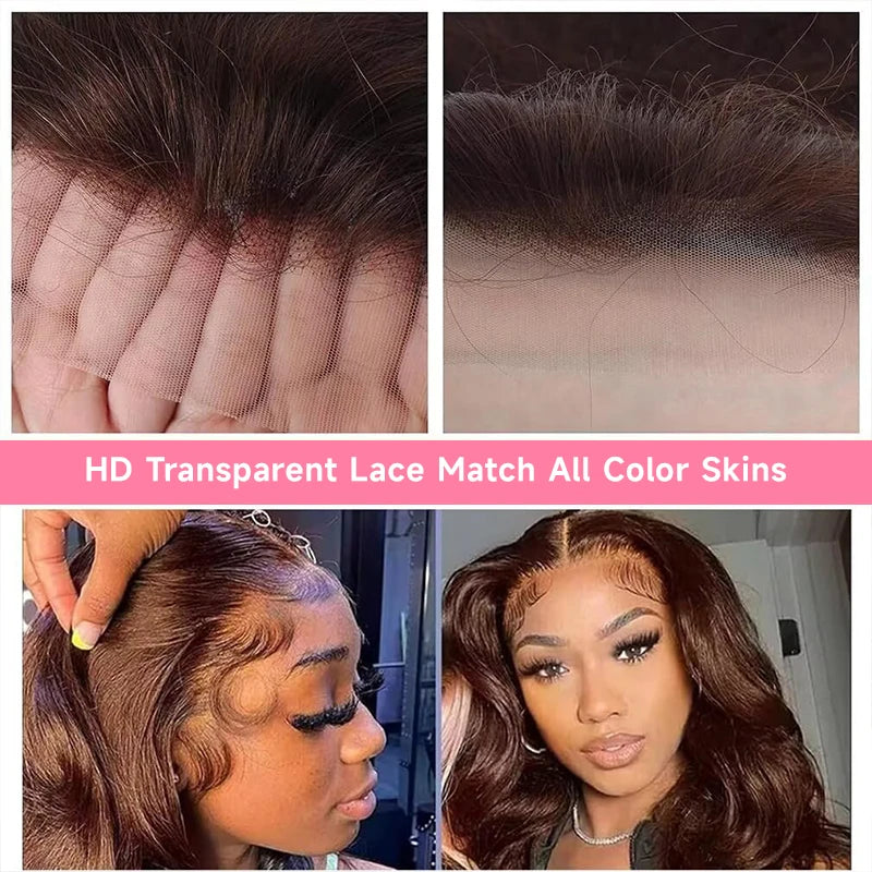 Premium 13x6 HD Lace Front Wig - Brazilian Body Wave Human Hair | Pre-Plucked Natural Hairline
