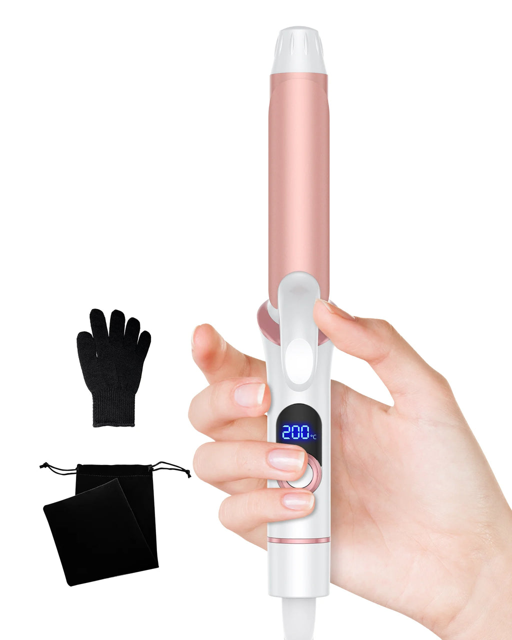 Ceramic Mini Hair Curler 25mm Travel Curling Iron Dual Voltage Curling Wand Small Hair iron Styler Curly Hair Products