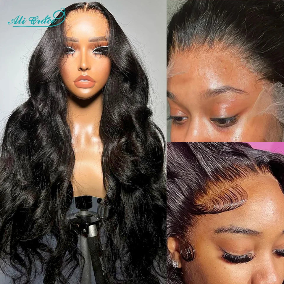 Ali Grace Body Wave Lace Front Wig Body Wave Human Hair Wigs for Women Brazilian Hair Pre-Plucked 13x4 Lace Frontal Hair Wigs