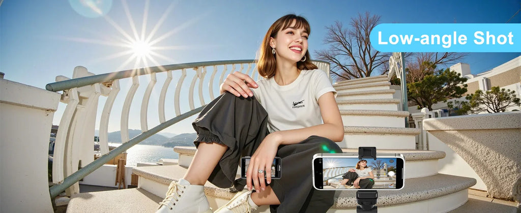 KingMa Magnetic Phone Vlog Selfie Touchscreen Monitor, with Zoom, Wireless Recording, Phone Rear Camera for iPhone Selfie TikTok