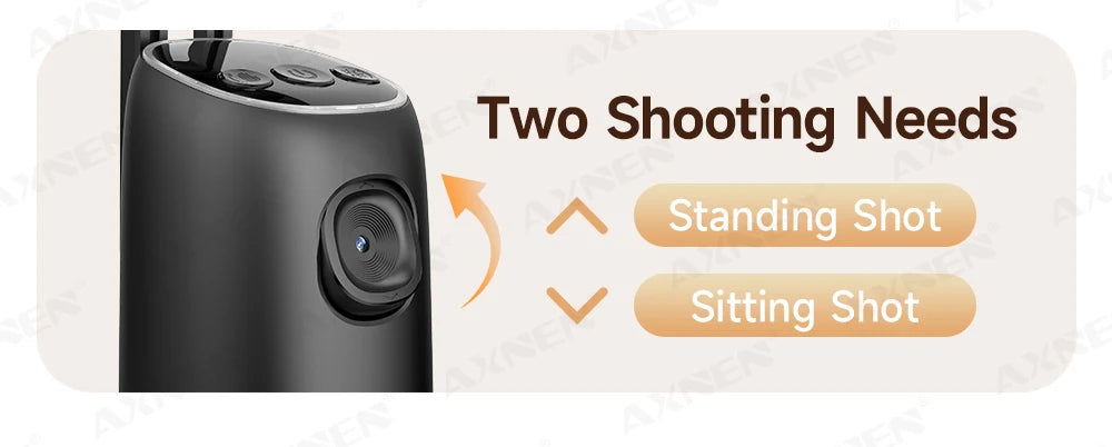 P05 AI Follow Gimbal 360 Rotation Face Tracking Stabilizer Filming Portable Desktop Cellphone Holder for Live/Photo