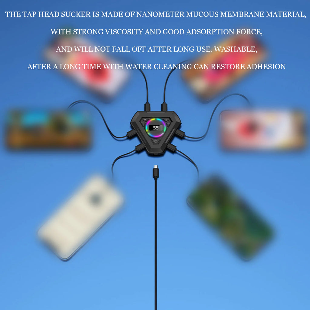 Universal Mobile Phone Screen Auto-clicker Device Physical Simulation Finger Click Game Tiktok Continuous Click for Smartphone L