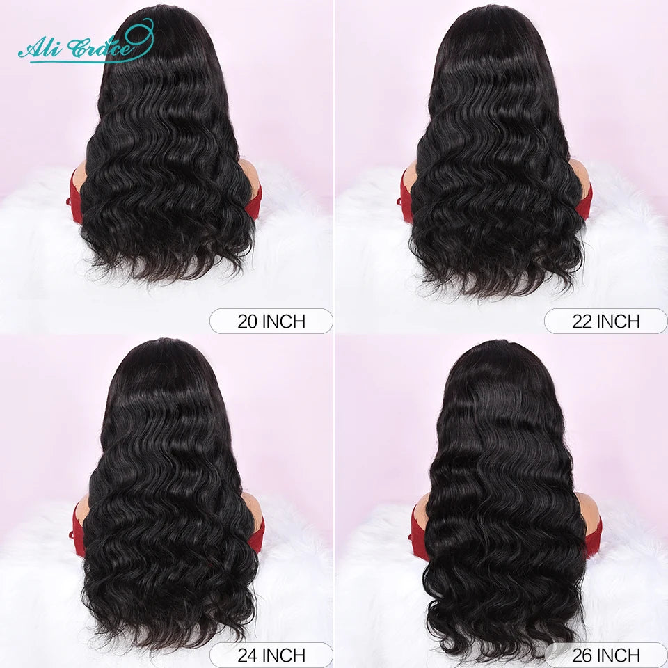 Ali Grace Body Wave Lace Front Wig Body Wave Human Hair Wigs for Women Brazilian Hair Pre-Plucked 13x4 Lace Frontal Hair Wigs