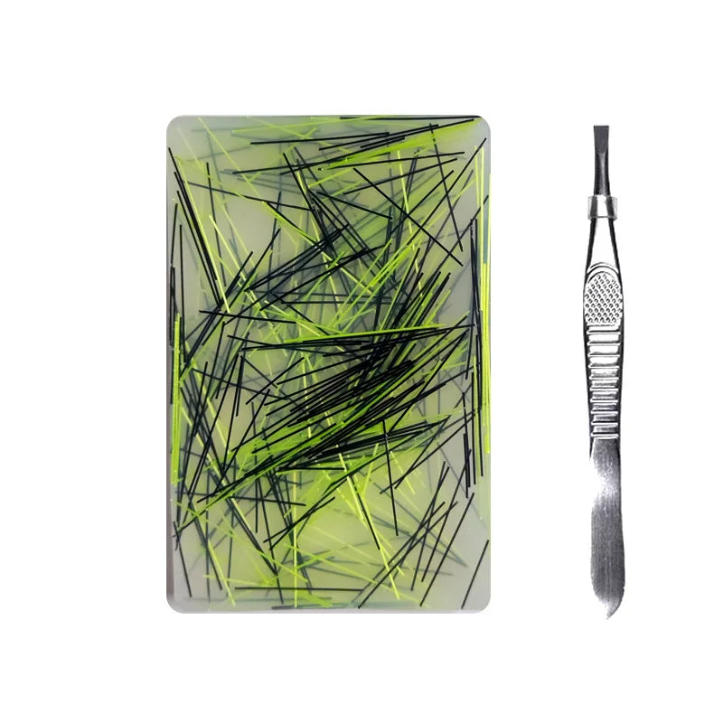 Skin Picking Fidget Toys Silicone Sensory Picky Pad with Tweezer Anxiety Stress Relief Hair Pulling Sensory Toys for Kids Adult
