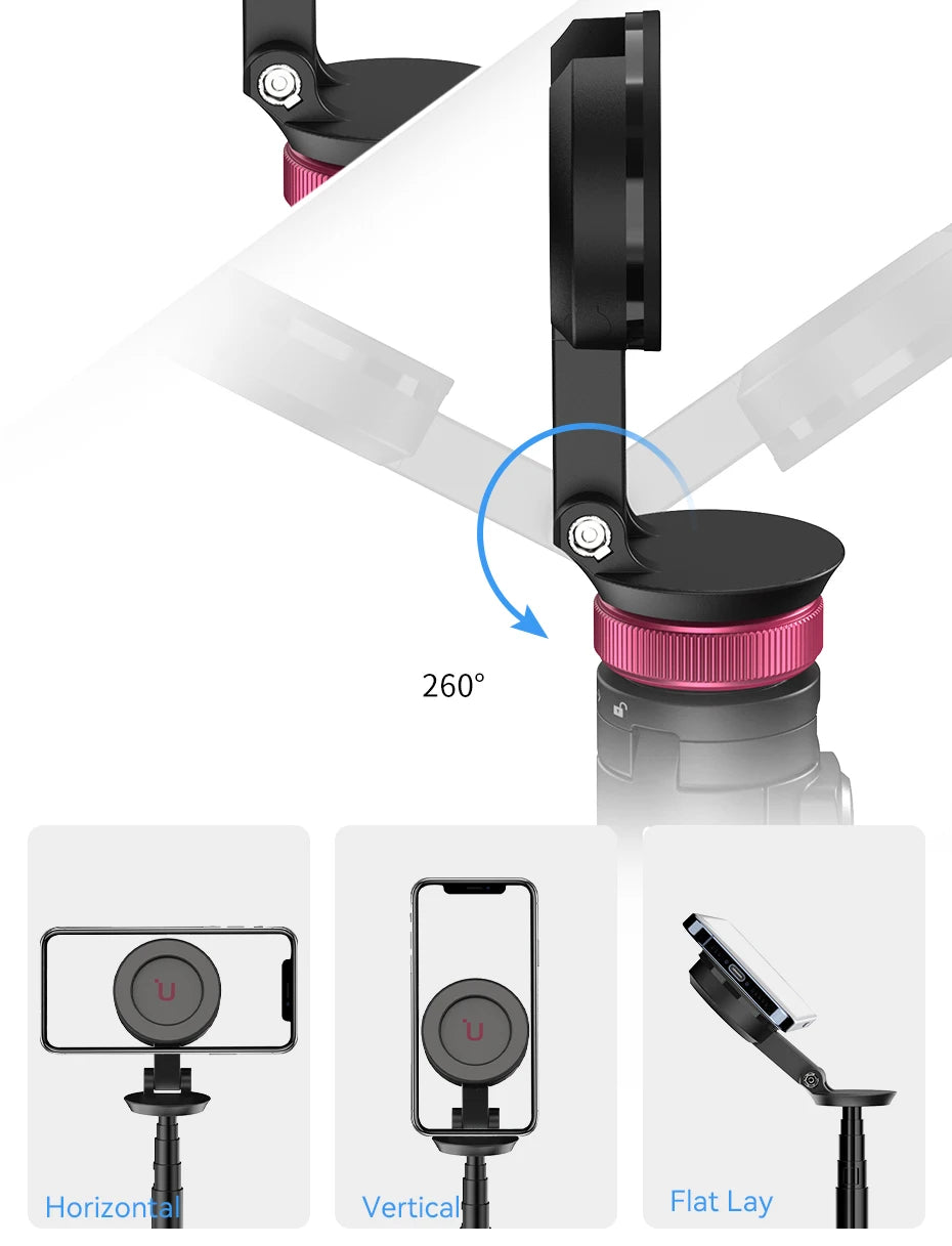 Ulanzi MT-84 Magnetic Tripod Portable Selfie for iPhone 15 14 13 Pro Pro Max for Live Streaming Vlogging