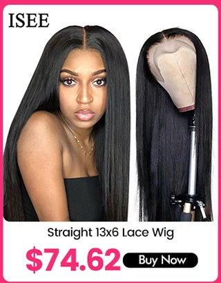 ISEE HAIR Brazilian Water Wave Wig 13x6 HD Lace Frontal Wig For Women 13x4 Lace Front Wig Lace Closure Curly Human Hair Wig