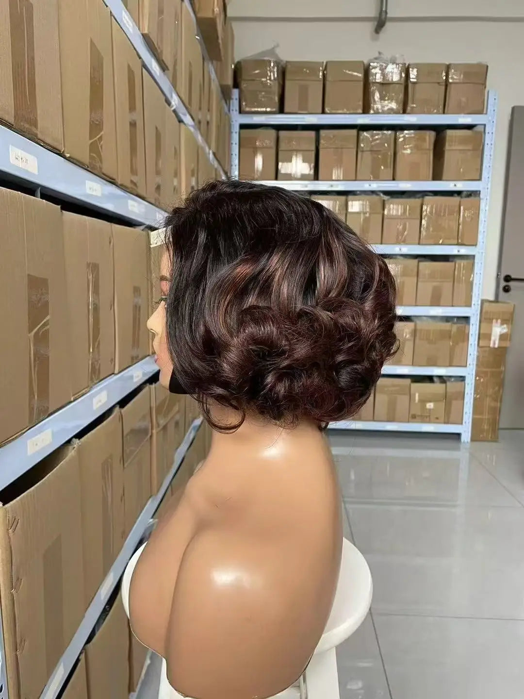 Chocolate Brown Ombre Loose Wave 4x4 HD Lace Closure Wig - 100% Vietnamese Human Hair