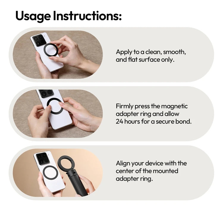 Ulanzi MT71 MagLock Mini Selfie Stick 4-Section Extendable Pole Cell Phone Accessories Tripod for Vlog Tiktok Live Streaming