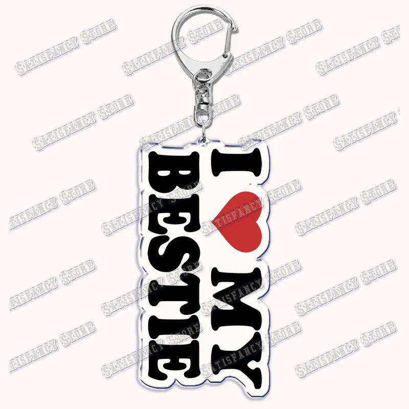 Custom I Love You My Fictional Boyfriend Awesome Girlfriend Keychain Emo Boys Hot Wife Mom Dad Key Ring Keychains Bf Gf Gifts
