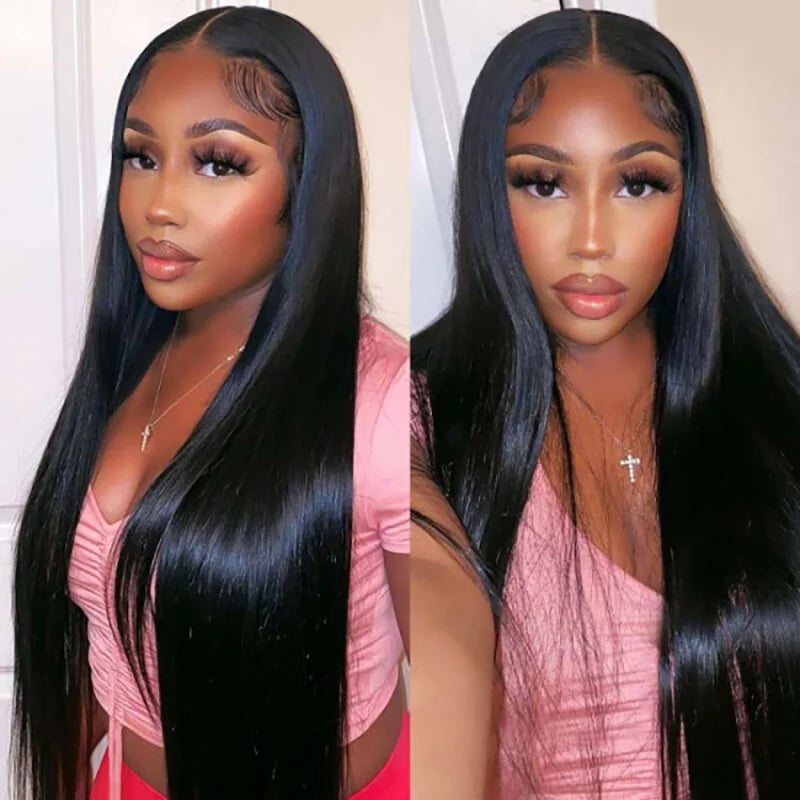 NEW IN 7x5 Wear And Go Glueless wigs human hair Pre Bleached Knots Straight HD Lace Front Wig Pre Cut Pre Plucked Glueless Wig