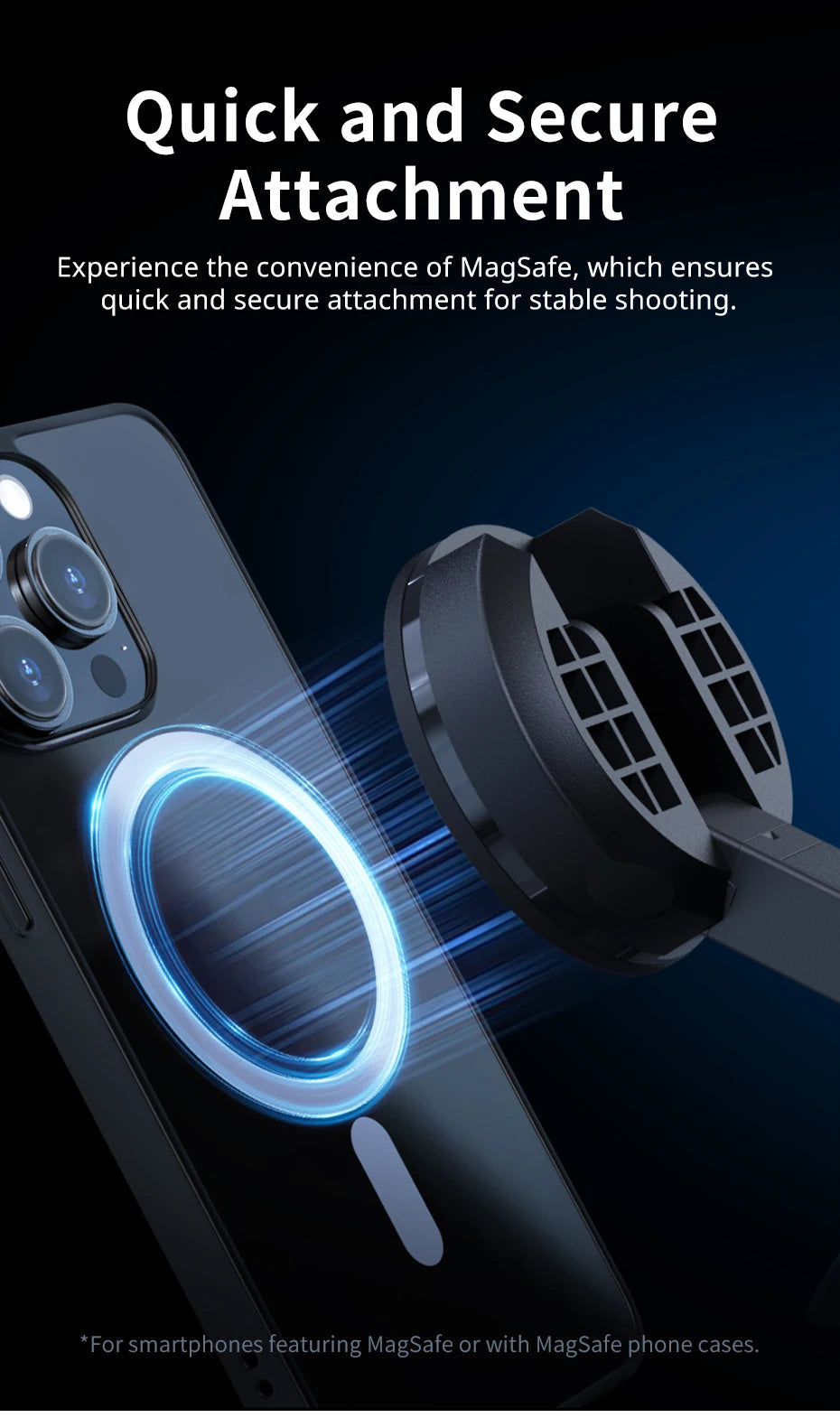 Ulanzi MT-84 1.53m Magnetic Tripod 360° Rotation Smartphone Extension Tripod for Selfie Live Streaming Vlog 10m Remote Control